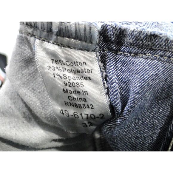 Ellos Cut Off Jean Shorts Womens Size 32 Button Fly  Distressed Stretch - Picture 4 of 4